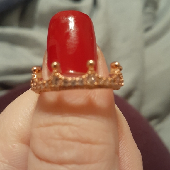 Pandora Rose Enchanted Crown pink ring. - Picture 5 of 8